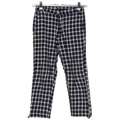 Pants (Black, White) from Daniele Alessandrini Cotton