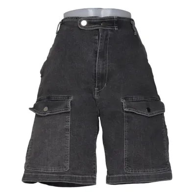 Short en jean (Gris) de With Jéan Coton, Élasthane, Polyester