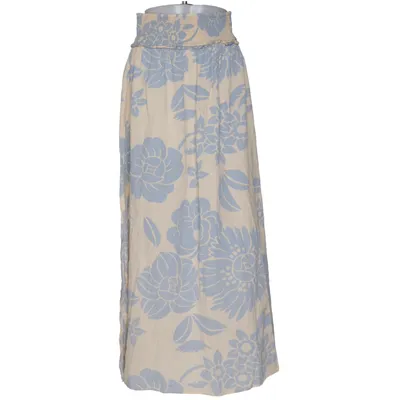 Maxi nederdel (Beige, Blå) fra Aiayu Økologisk bomuld