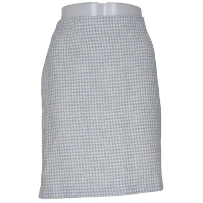Skirt (Blue, White) from Newhouse Viscose, Wool