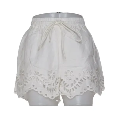 Shorts (White) from Malina Linen, Viscose
