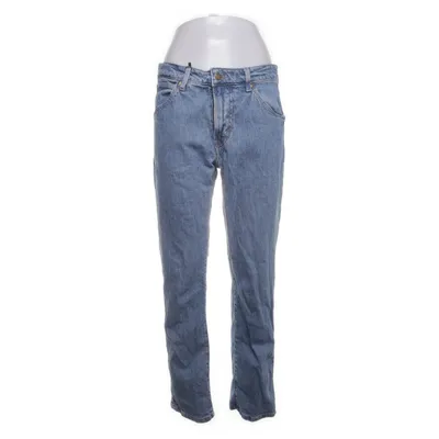 Spijkerbroek (Blauw) van Lee x H&M Katoen, Elastaan