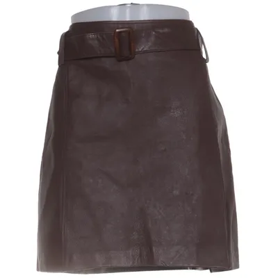 Jupe en cuir (Marron) de Fresh Spirit Cuir, Polyamide