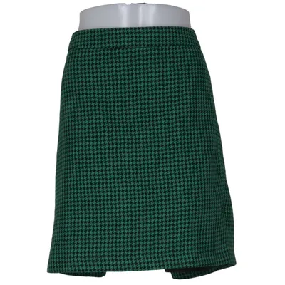Skirt (Green, Black) from New Look Curves Acrylic, Polyamide, Polyester, Viscose