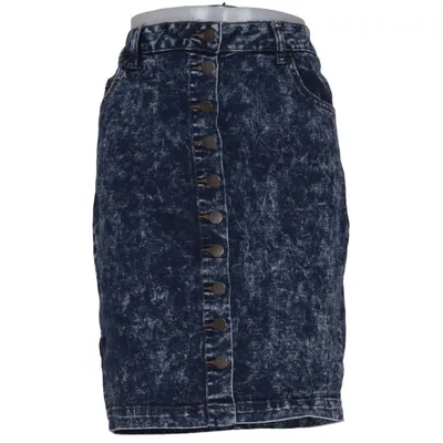 Denim skirt (Blue) from Pieces Cotton, Elastane