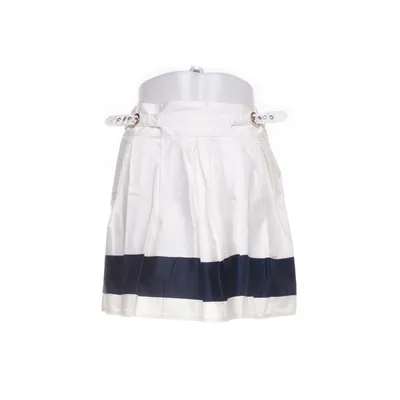 Skirt (White, Blue) from Jane Norman Cotton, Elastane