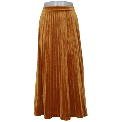 Maxi skirt (Yellow) from Just Elastane, Polyester