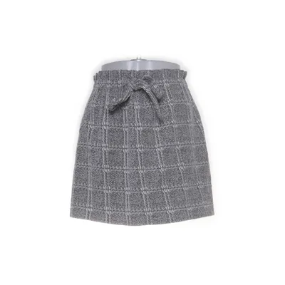 Jupe (Gris, Blanc) de Topshop Petite Acrylique, Coton, Polyester