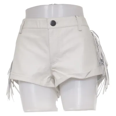 Lädershorts (Vit, Grå) från One Teaspoon Skinn