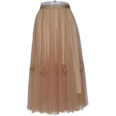 Jupe en tulle (Beige) de Remix Élasthane, Polyester