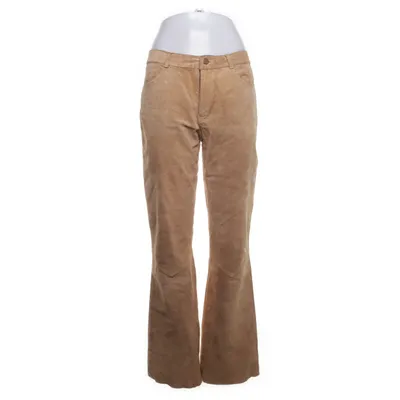 Læderbukser (Brun) fra Peppercorn Læder, Polyester, Ruskind