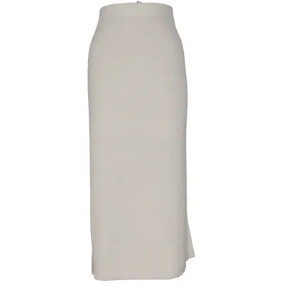 Jupe longue (Beige) de Soyaconcept Élasthane, Polyester recyclé, Viscose