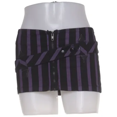 Skirt (Purple, Black) from Lip Service Cotton, Elastane