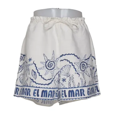Shorts (Weiß, Blau) von H&M Polyamid, Polyester, Viskose