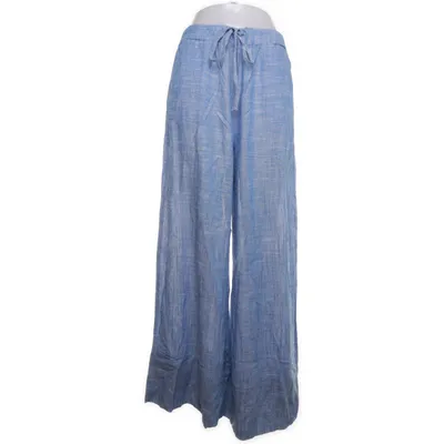 Palazzo pants (Blue) from Stradivarius Linen, Lyocell, Viscose