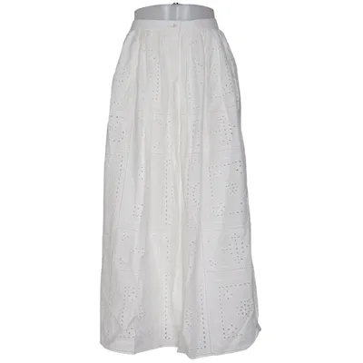 Maxi skirt (White) from Sézane Organic cotton, Viscose
