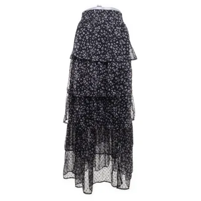 Maxi skirt (Black, Multicolored) from Miss Selfridge Polyester