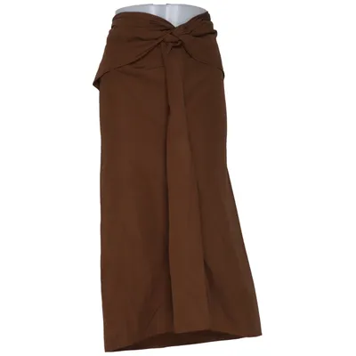 Slå om-nederdel (Brun) fra MaxMara Bomuld
