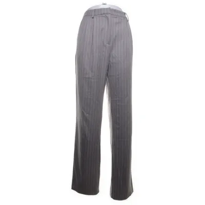 Jakkesætsbukser (Grå, Hvid) fra NA-KD Elastan, Polyester, Viscose