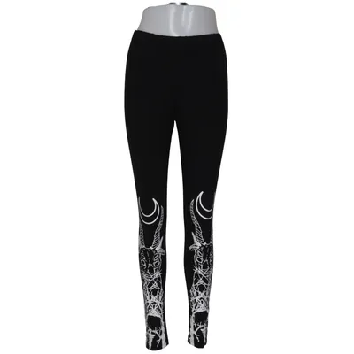 Leggings (Svart, Vit) från Restyle Bomull