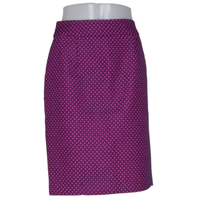 Skirt (Blue, Pink) from Banana Republic Acetate, Polyester