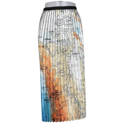 Långkjol (Blå, Flerfärgad) från Aikha Polyester