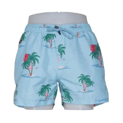 Badshorts (Blå, Flerfärgad) från Nikben Polyester