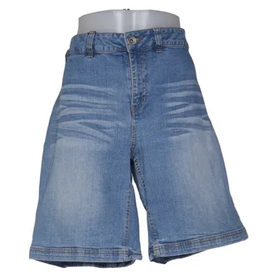 Short en jean (Bleu) de Denim Identity by Zizzi Coton, Élasthane