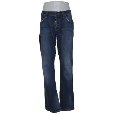 Spijkerbroek (Blauw) van Nudie Jeans Elastaan, Organisch katoen
