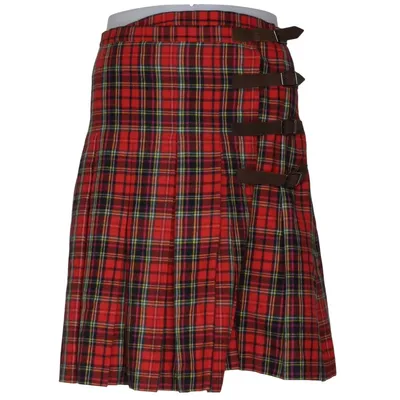 Kilt (Rouge, Multicolore) de GANT Acétate, Laine