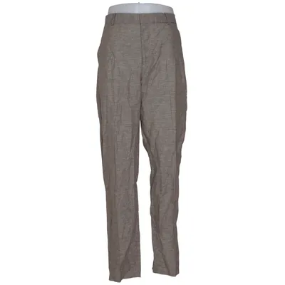 Pantalon de costume (Beige, Marron) de H&M Modern Classic Lin, Coton, Polyester