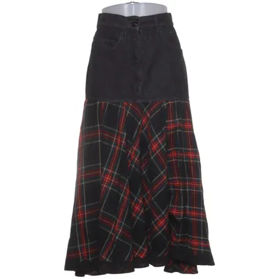 Jupe longue (Noir, Rouge, Vert, Jaune) de Moschino Jeans Coton, Élasthane