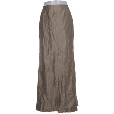 Långkjol (Beige) från New Company Acetat, Linne, Polyester