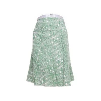 Skirt (Green, White) from Ivana Helsinki Cotton, Polyester