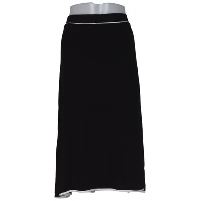 Nederdel (Sort, Hvid) fra Anna Field Curvy Elastan, Viscose