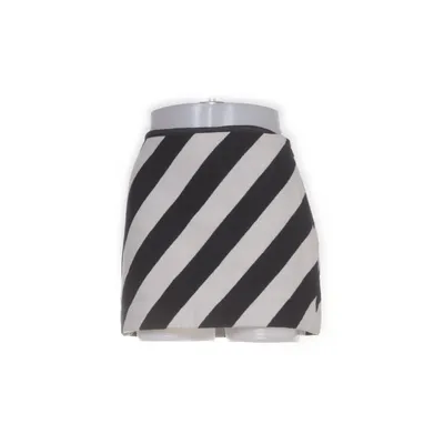 Jupe (Noir, Blanc) de Mango Acrylique, Coton, Polyester, Viscose