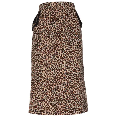 Jupe (Beige, Noir, Marron) de Banned Apparel Coton, Élasthane