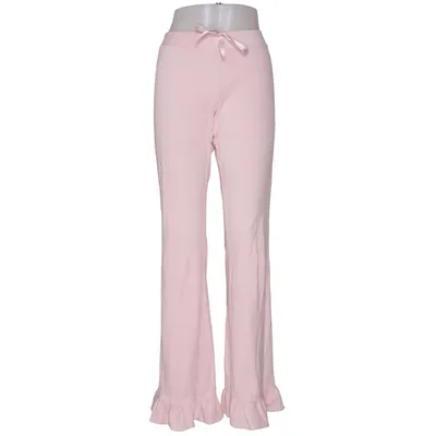 Broek (Roze) van Vera Velour Katoen, Polyamide
