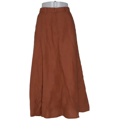 Maxi skirt (Brown) from United Colors of Benetton Linen