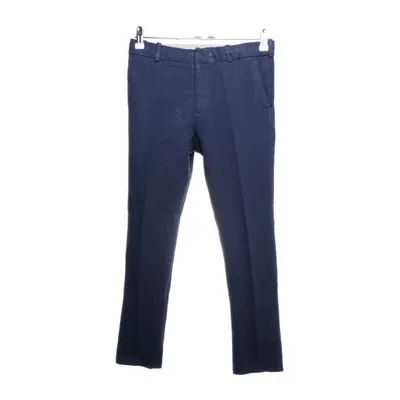 Suit pants (Blue) from H&M Cotton, Linen