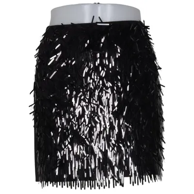Jupe (Noir) de DKNY Acétate, Élasthane, Polyester, Soie