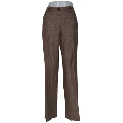 Jakkesætsbukser (Brun) fra Gefa Bomuld, Polyester, Uld