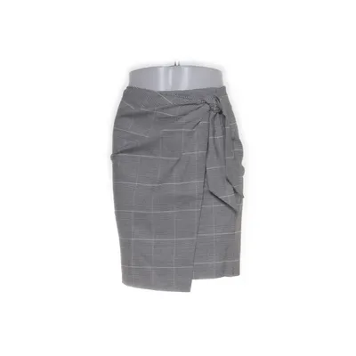 Jupe portefeuille (Gris, Blanc) de Comma Élasthane, Polyester, Viscose