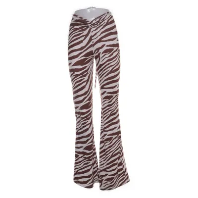 Palazzo broek (Bruin, Wit, Meerkleurig) van Bershka Elastaan, Polyester