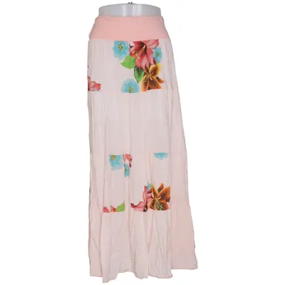 Maxi nederdel (Pink, Flerfarvet)