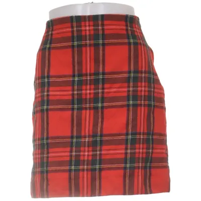 Kjol (Röd, Svart, Grön) från Sandra Pabst Polyester, Ull