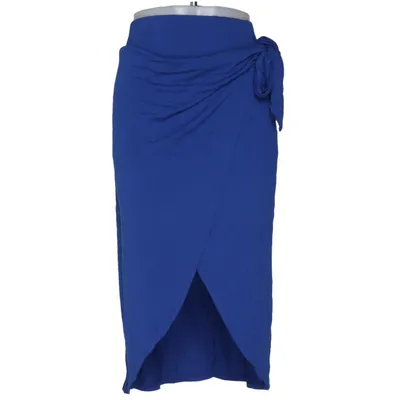 Wrap skirt (Blue) from Daisy Grace Elastane, Viscose