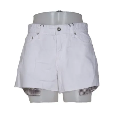 Denim shorts (Wit) van Zara Katoen