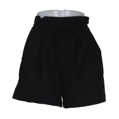 Korte broek (Zwart) van Zara Katoen, Linnen, Viscose