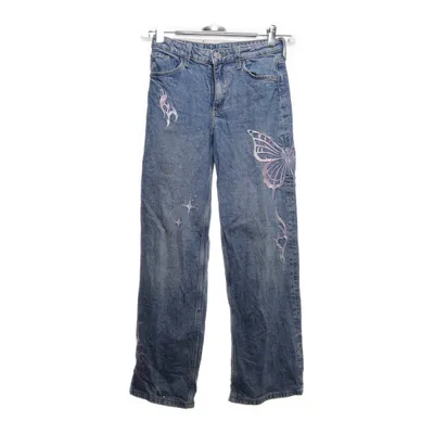 Spijkerbroek (Blauw, Meerkleurig) van H&M Kids Katoen, Elastaan